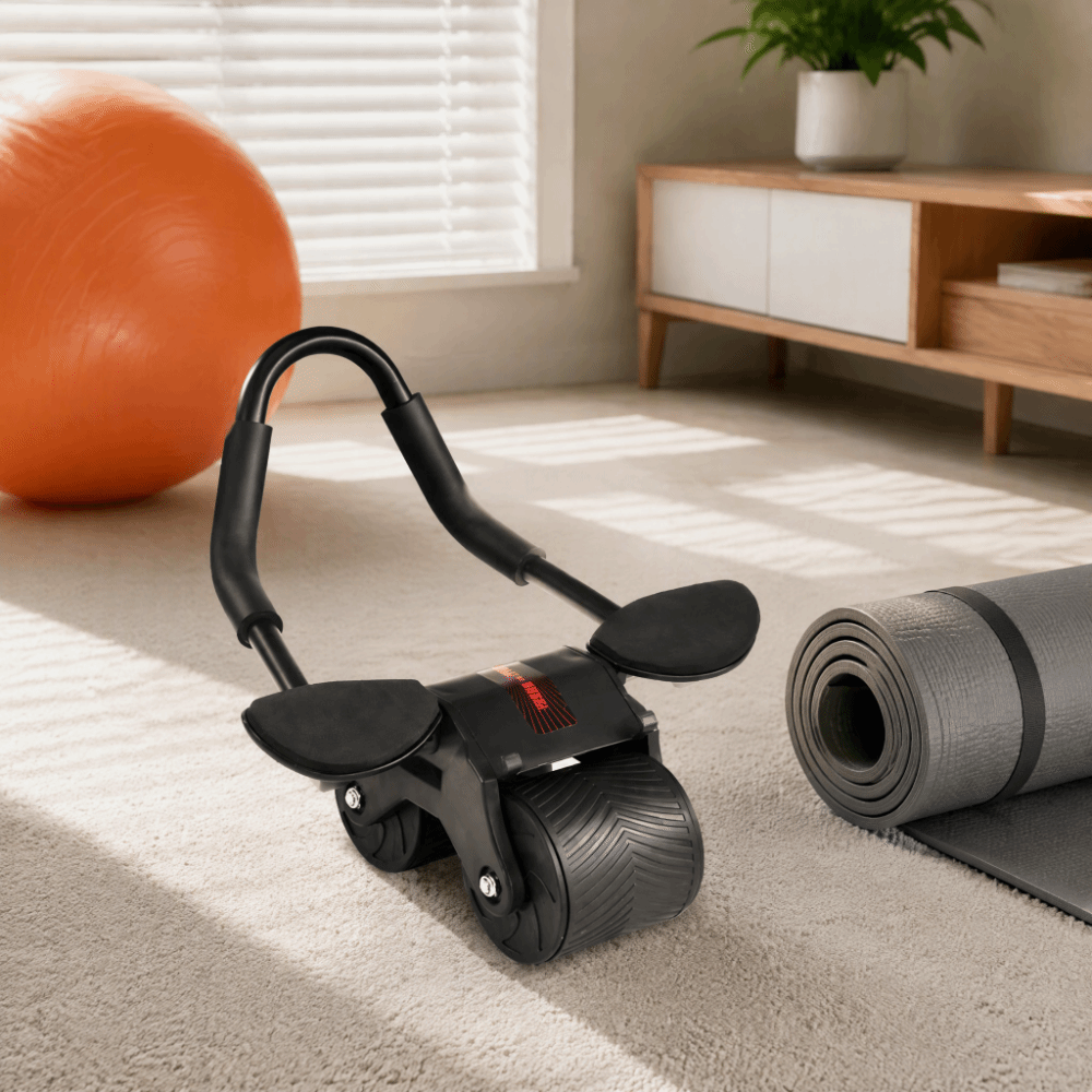 Ab Roller Wheel With Elbow Support - عجلة تمارين البطن الأوتوماتيكية مع دعم