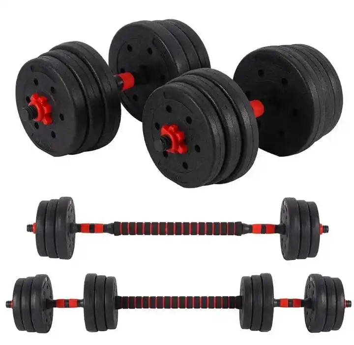 Adjustable Dumbbell Pair 40Kg - مجموعة دمبل قابلة للتعديل، وزن 10/20/40