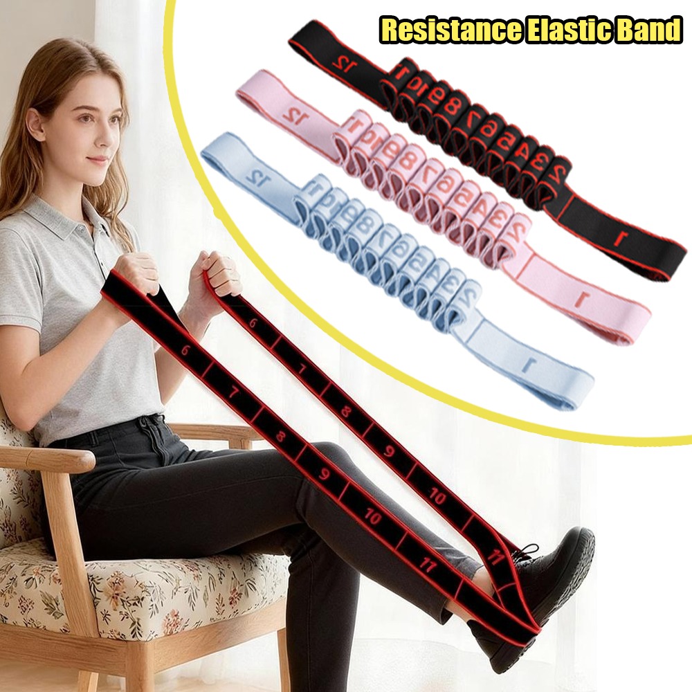 Pilates Bar Kit With Resistance Bands - أشرطة مقاومة لليوجا والبيلاتس، أشرطة مرنة