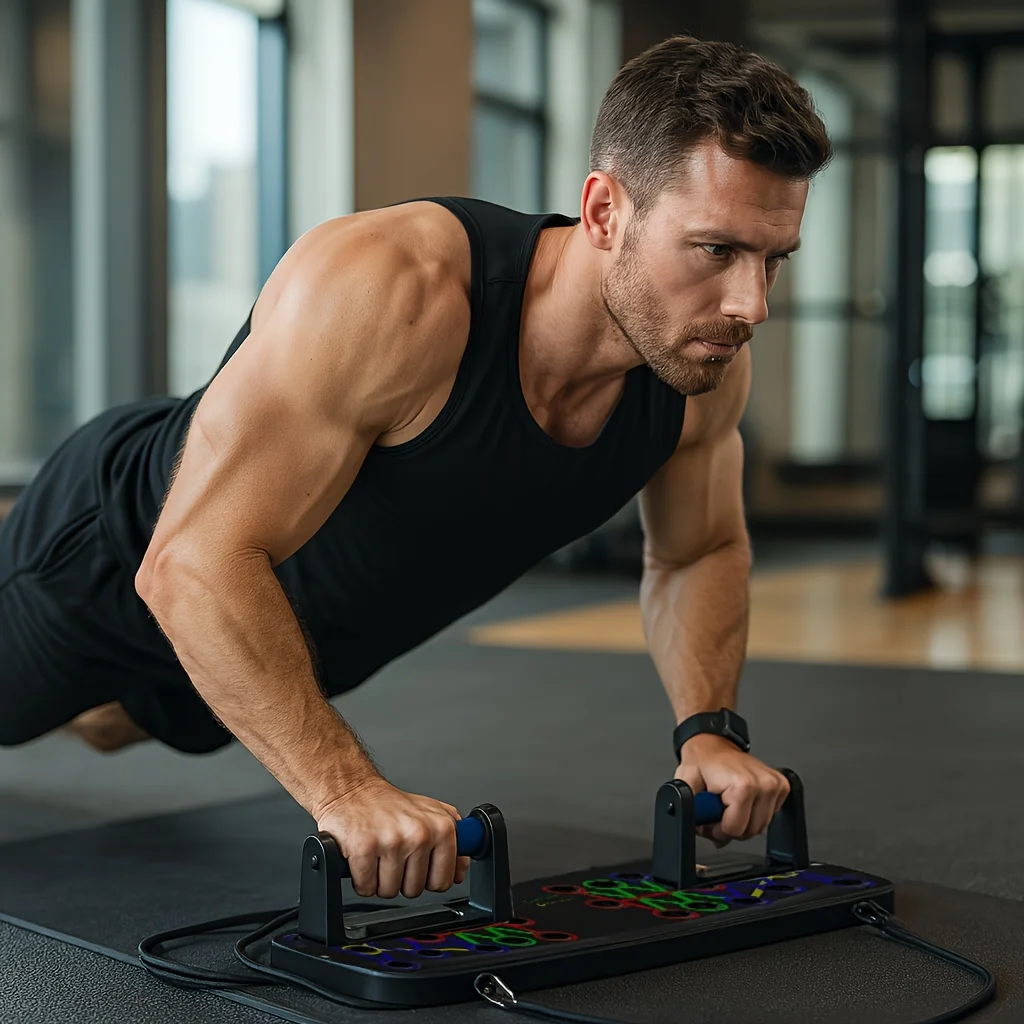 Push Up Board Foldable Multi Function - 1 قطعة: مجموعة لوح تمارين الضغط