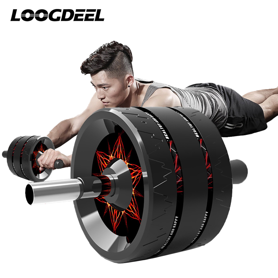 Ab Roller Wheel With Elbow Support - LOOGDEEL البطن عجلة المنزل معدات لياقة