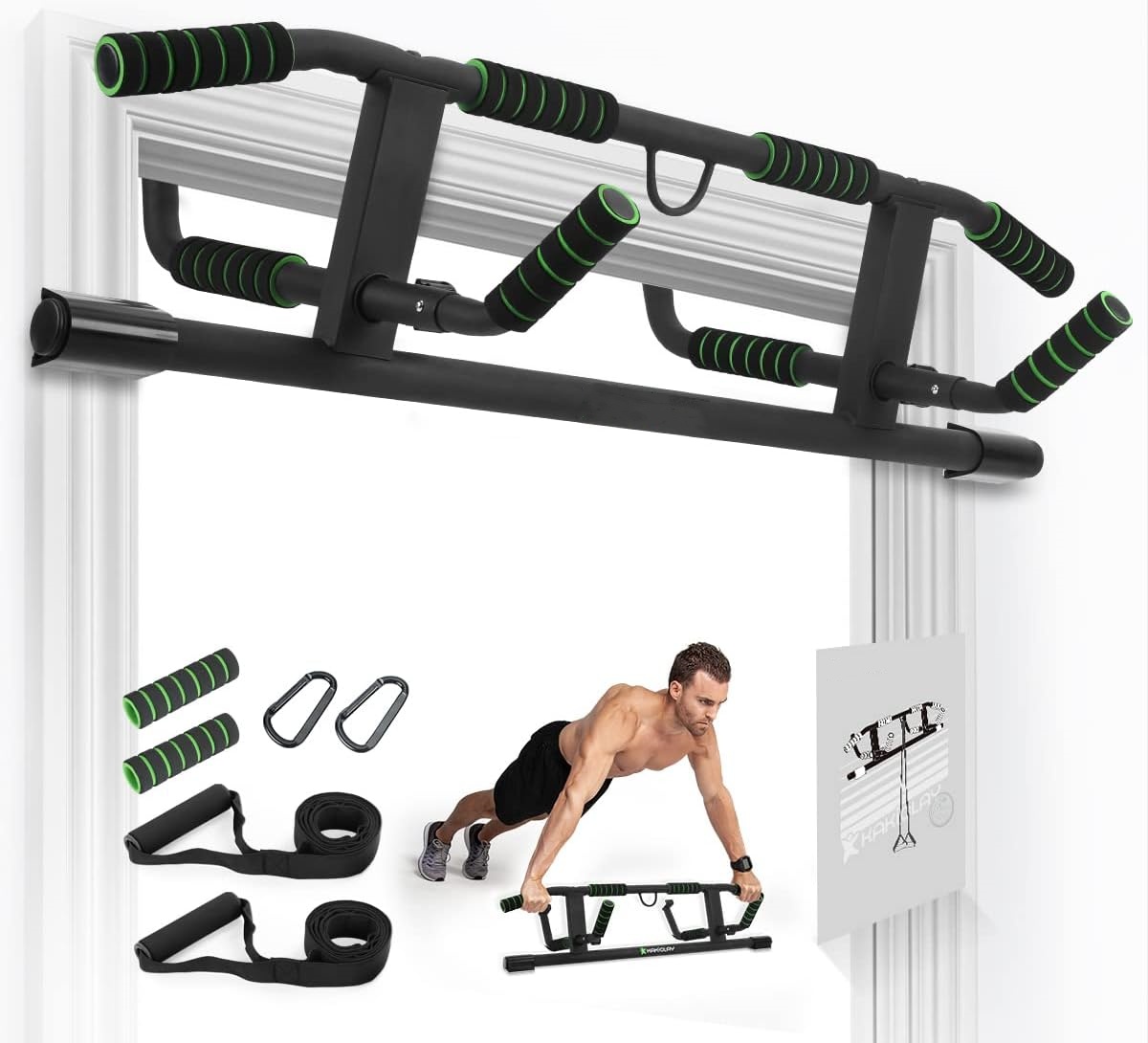 بار سحب للباب من ويل شو سبورت، - مراجعة Door Pull Up Bar No Screw وسعره