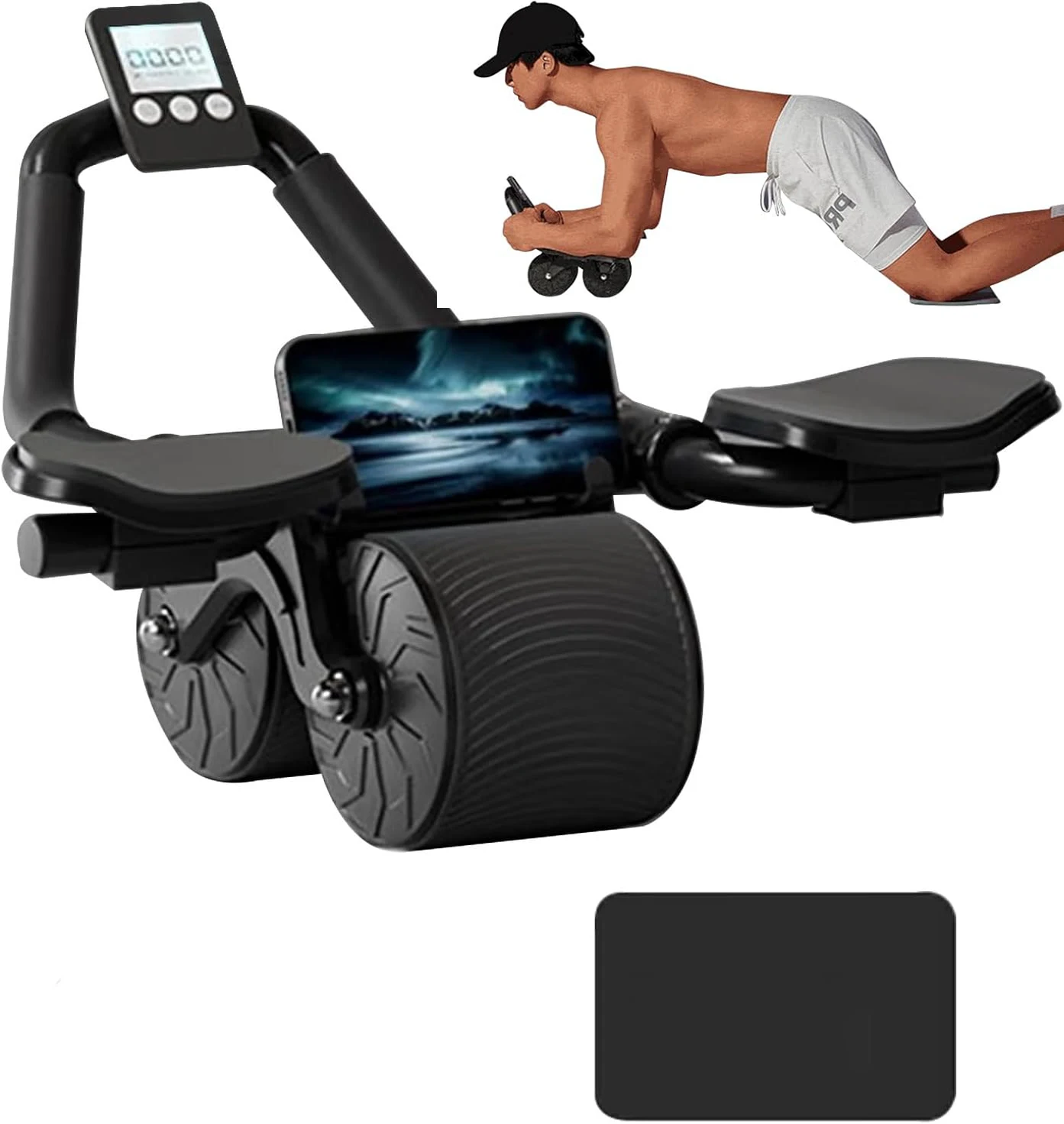 عجلة تمارين البطن مع دعامة للم - مراجعة Ab Roller Wheel With Elbow Support وسعره
