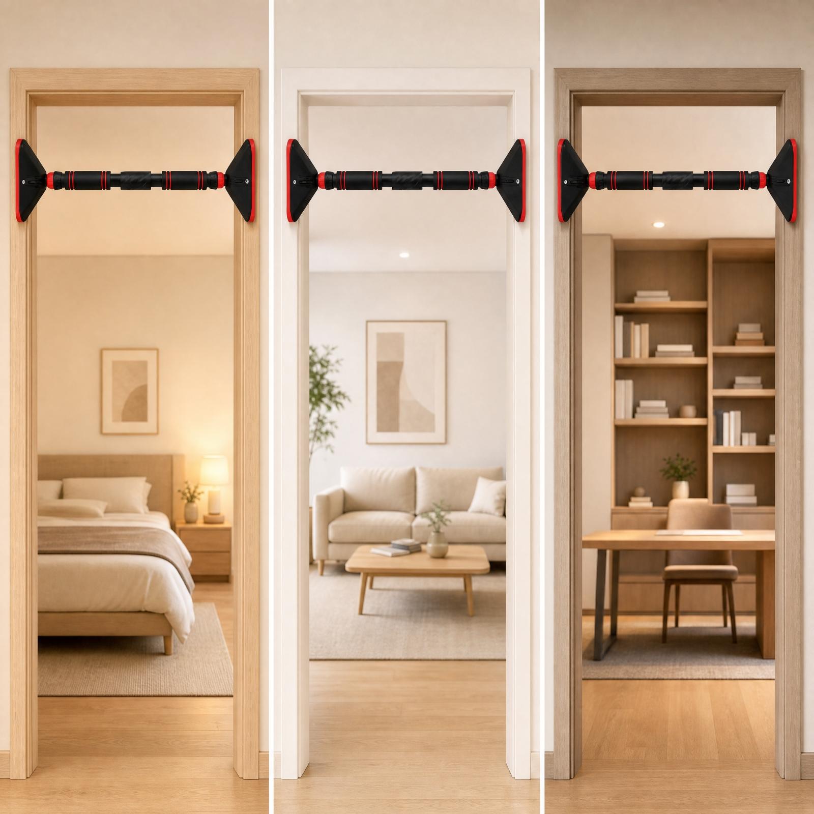 عارضة سحب للأبواب بدون براغي،  - مراجعة Door Pull Up Bar No Screw وسعره