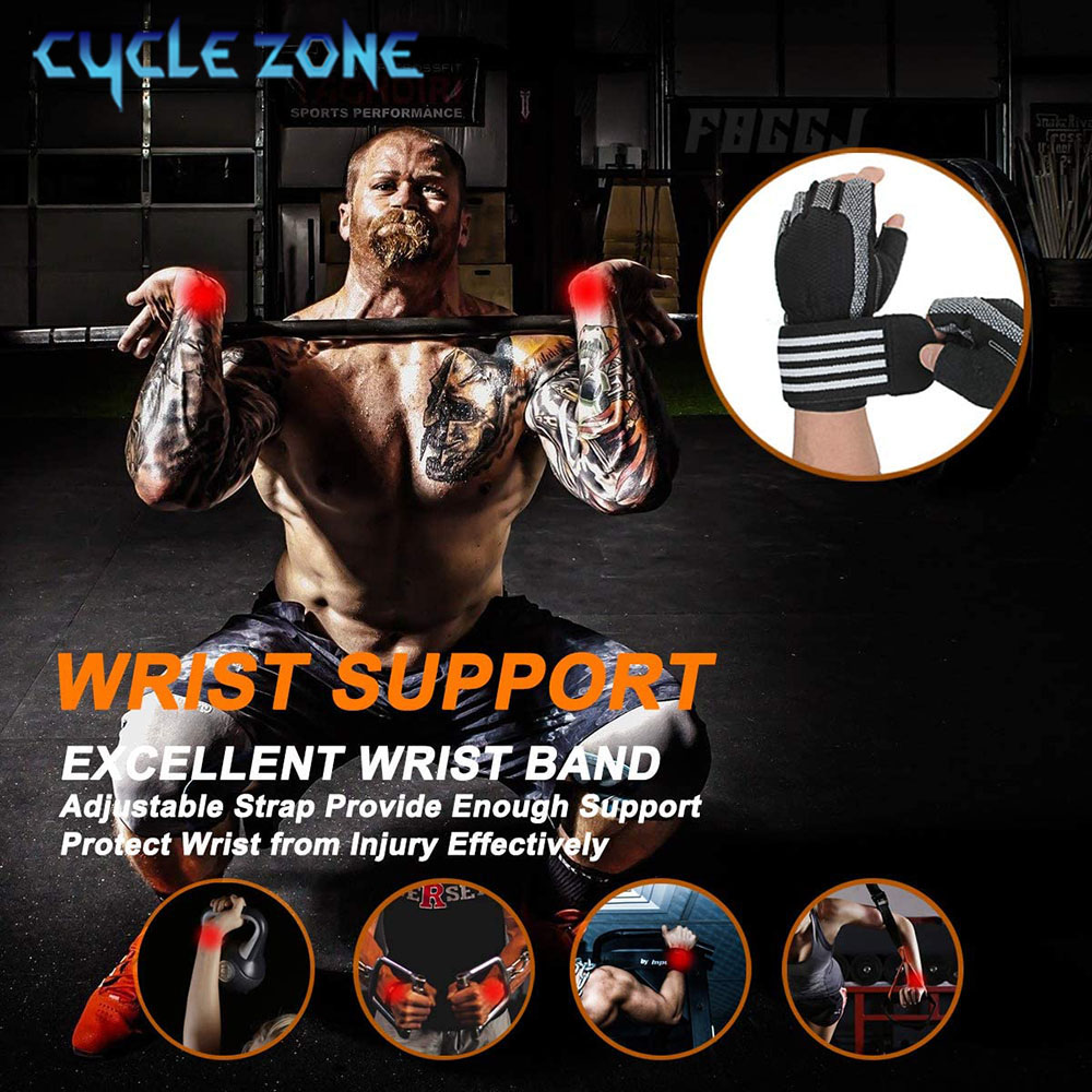 زوج واحد من قفازات الجيم واللي - مراجعة Wrist Wraps Weightlifting Support وسعره